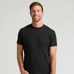 True Classic Men's Contemporary Fit Short Sleeve T-Shirt - Black S