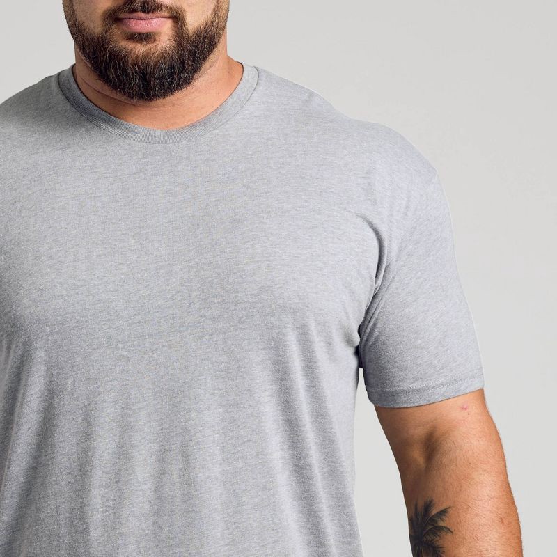 slide 3 of 4, True Classic Men's Contemporary Fit Short Sleeve T-Shirt - Heathered Gray M, 1 ct