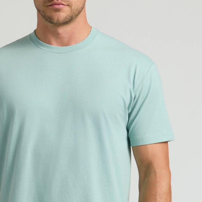 slide 3 of 4, True Classic Men's Contemporary Fit Short Sleeve T-Shirt - Light Aqua Blue M, 1 ct