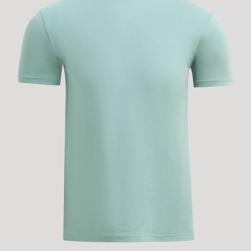 slide 4 of 4, True Classic Men's Contemporary Fit Short Sleeve T-Shirt - Light Aqua Blue L, 1 ct
