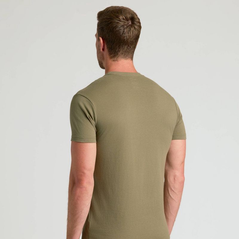 slide 2 of 4, True Classic Men's Contemporary Fit Short Sleeve T-Shirt - Olive Green S, 1 ct