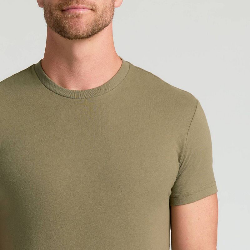 slide 3 of 4, True Classic Men's Contemporary Fit Short Sleeve T-Shirt - Olive Green M, 1 ct