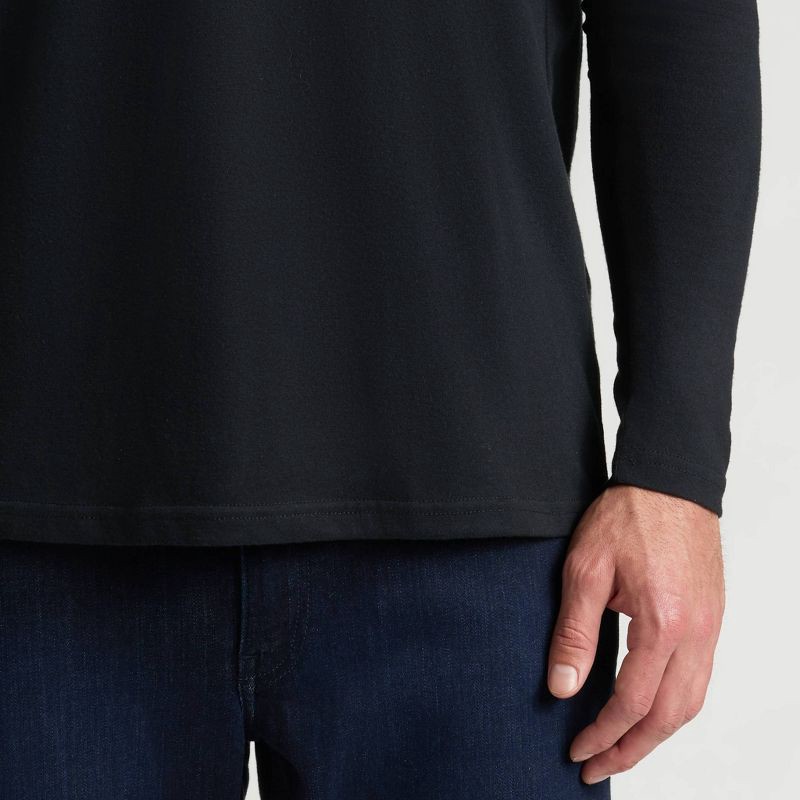 slide 3 of 4, True Classic Men's Contemporary Fit Long Sleeve T-Shirt - Black M, 1 ct