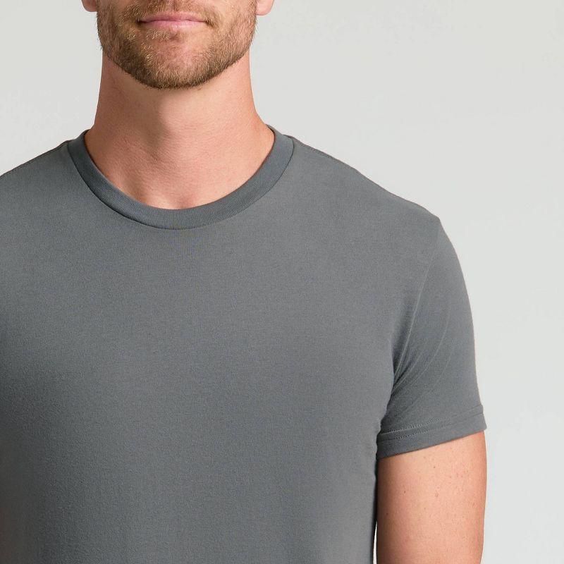 slide 3 of 4, True Classic Men's Contemporary Fit Short Sleeve T-Shirt - Charcoal Gray XL, 1 ct