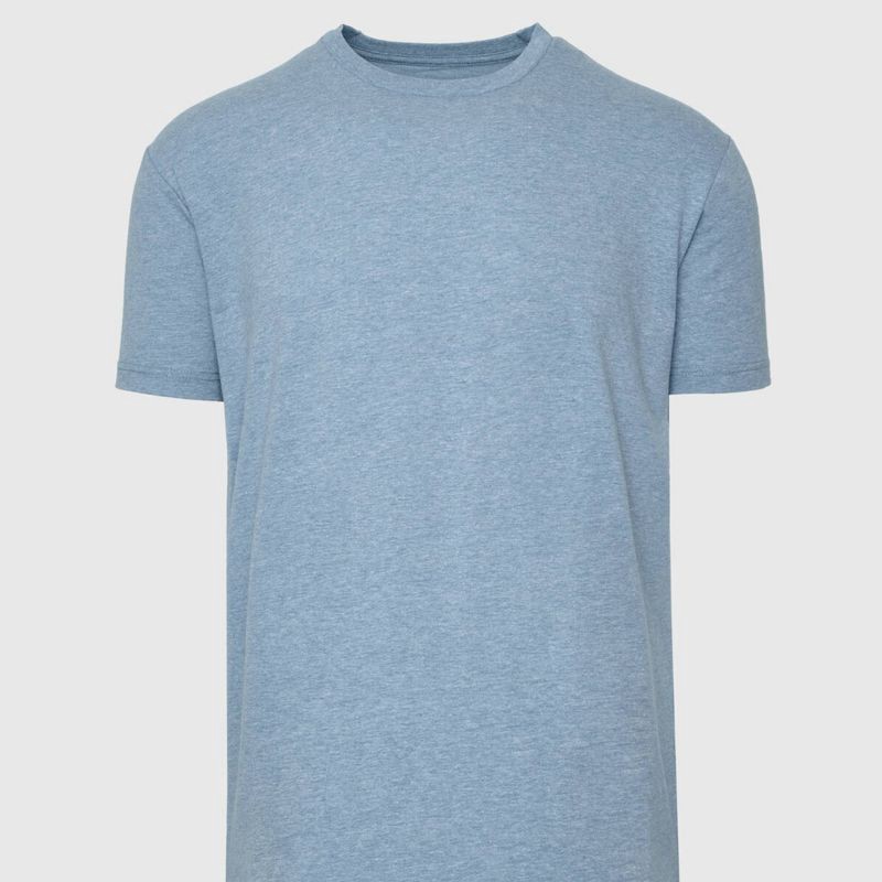 slide 4 of 4, True Classic Men's Contemporary Fit Short Sleeve T-Shirt - Light Indigo M, 1 ct