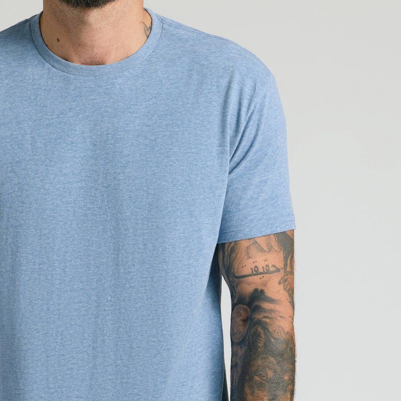 slide 3 of 4, True Classic Men's Contemporary Fit Short Sleeve T-Shirt - Light Indigo XL, 1 ct