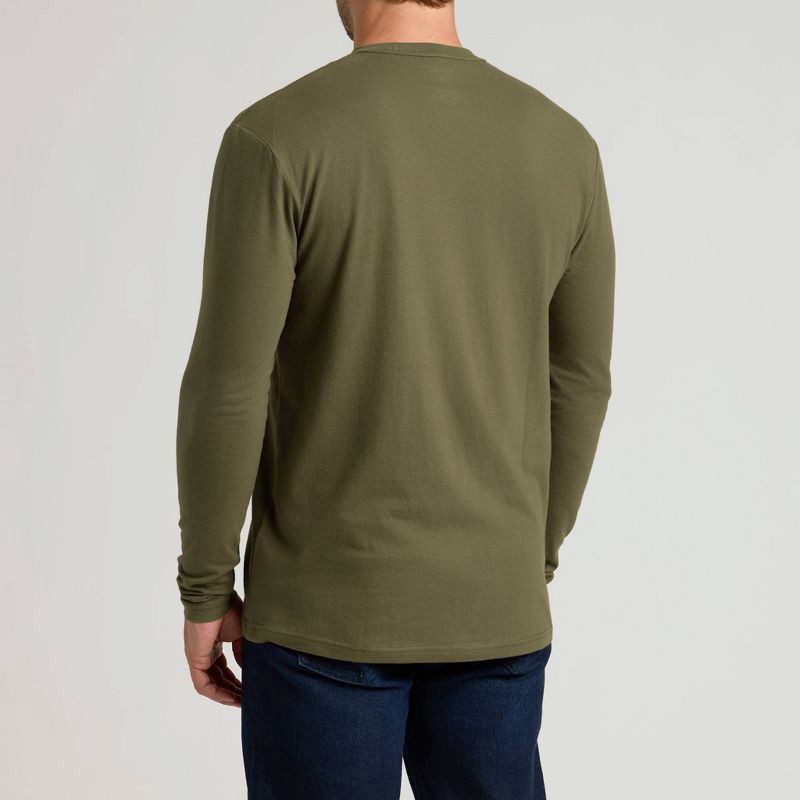 slide 2 of 4, True Classic Men's Contemporary Fit Long Sleeve T-Shirt - Olive Green XXL, 1 ct