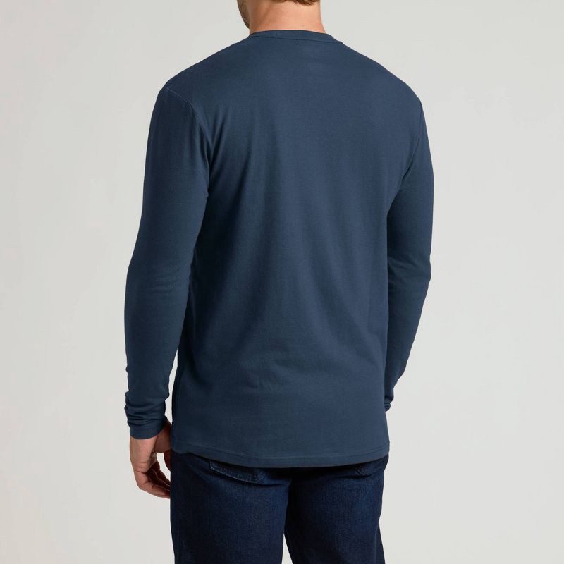 slide 2 of 4, True Classic Men's Contemporary Fit Long Sleeve T-Shirt - Navy Blue XXL, 1 ct
