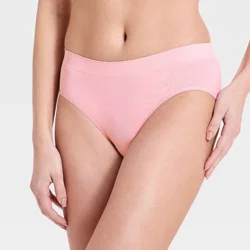 Women's Seamless Hipster Underwear - Auden™ Rose Pink L