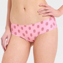 Women's Invisible Edge Cheeky Underwear - Auden™ Pink Floral XL