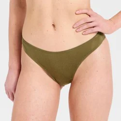 Women's Modal Blend Scoop Waist Cheeky Underwear - Auden™ Olive Green XS