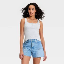 Women's Fitted Tank Top - Universal Thread™ Heather Gray M