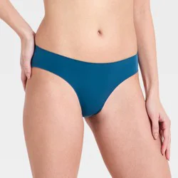 Women's Luxury Collection Bonded Microfiber Bikini Underwear - Auden™ Superior Blue M