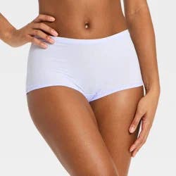 Women's Luxe Stretch Boyshorts Underwear - Auden™ Blue M