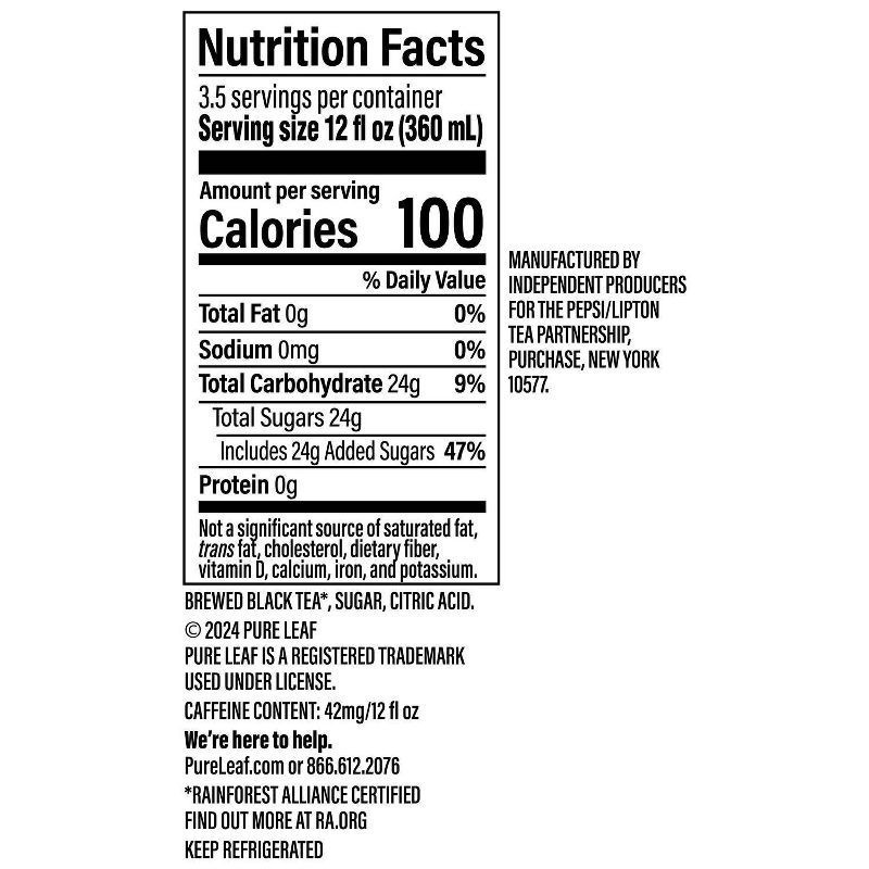 slide 2 of 3, Pure Leaf Real Brewed Tea Sweet Assam Black 42 Fl Oz, 42 fl oz