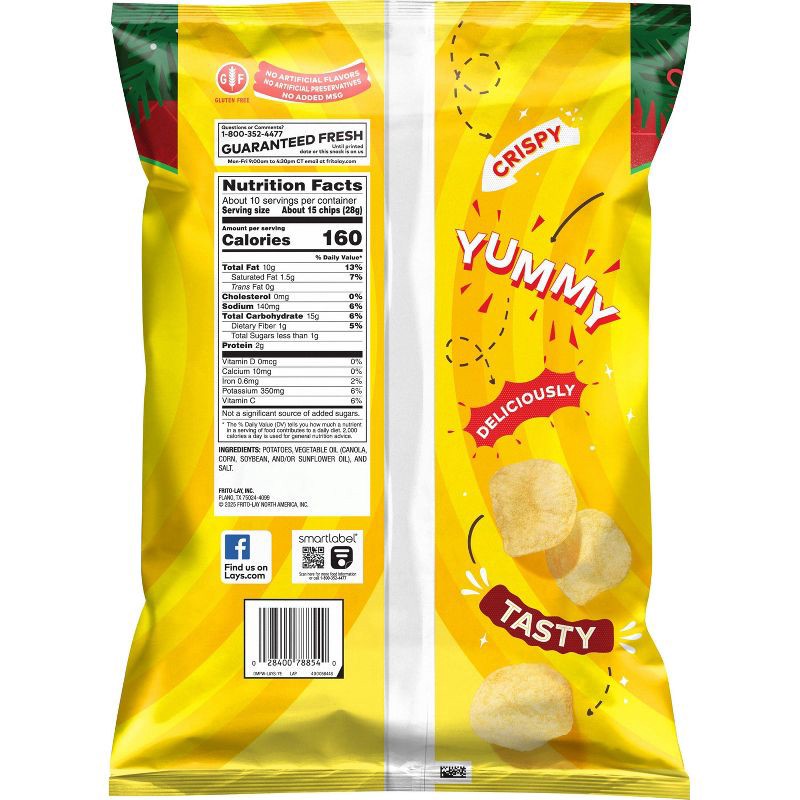slide 3 of 6, Lay's Classic Chips Holiday Bonus Bag - 9.625oz, 9.625 oz