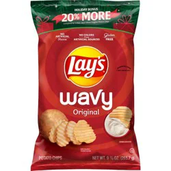 Lay's Wavy Original Chips Bonus Bag - 9.375oz