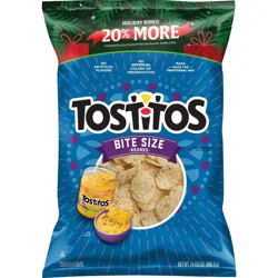 Tostitos Bite Size Rounds Chips Holiday Bonus Bag - 14.425oz
