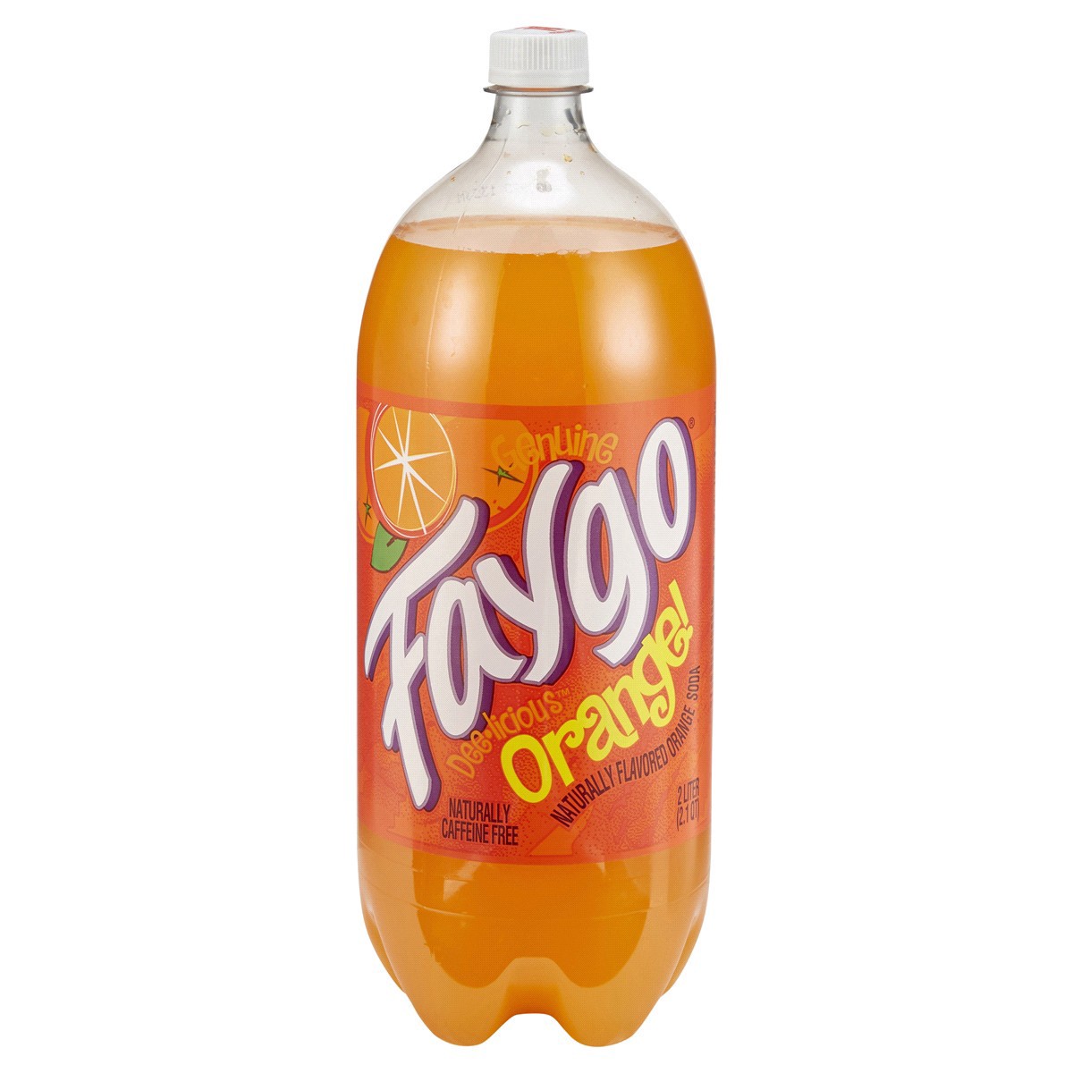 slide 1 of 5, Faygo Orange! Bottle, 2 liter