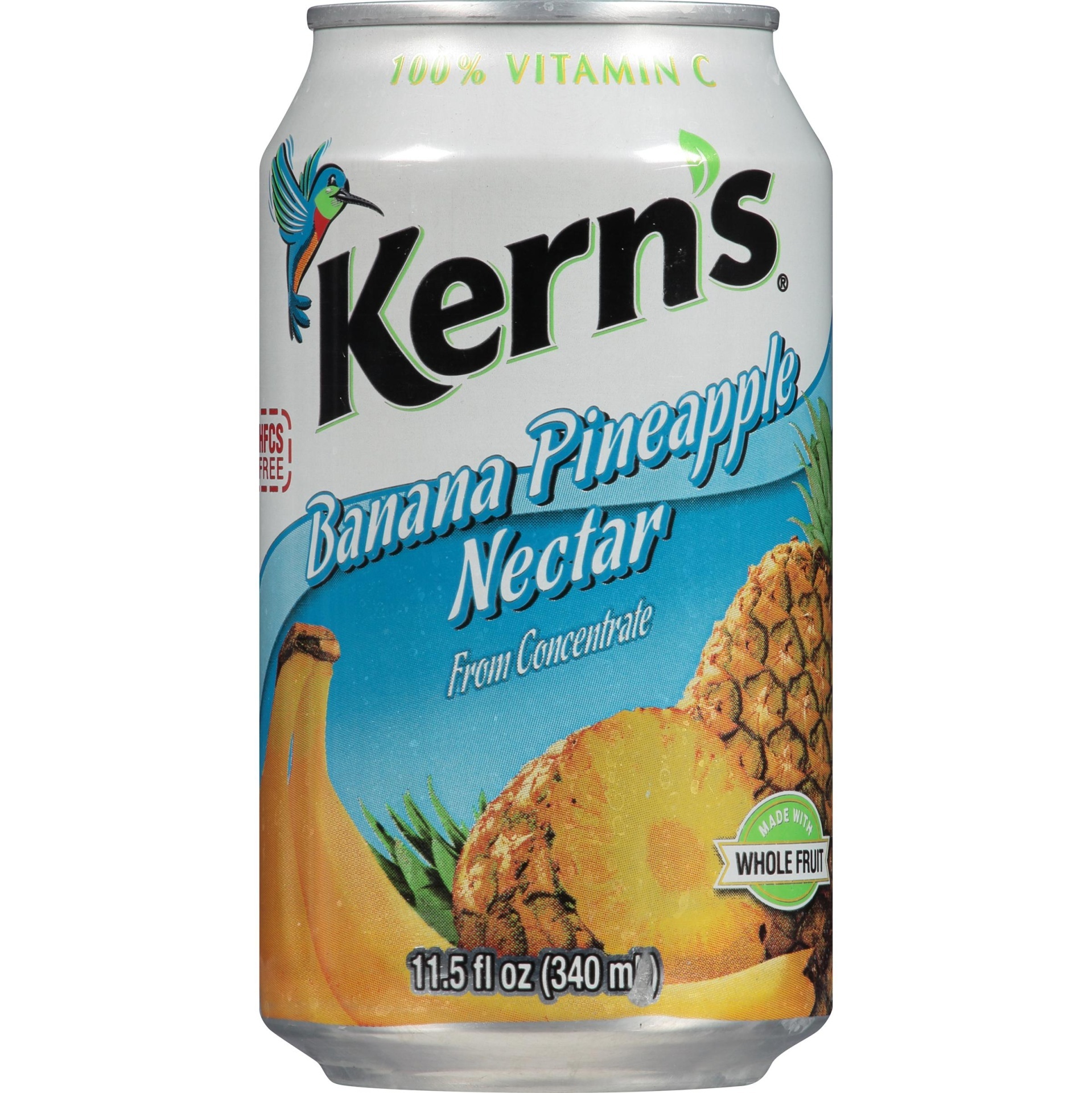 slide 1 of 1, Kern's Banana Pineapple Nectar, 11.5 fl oz