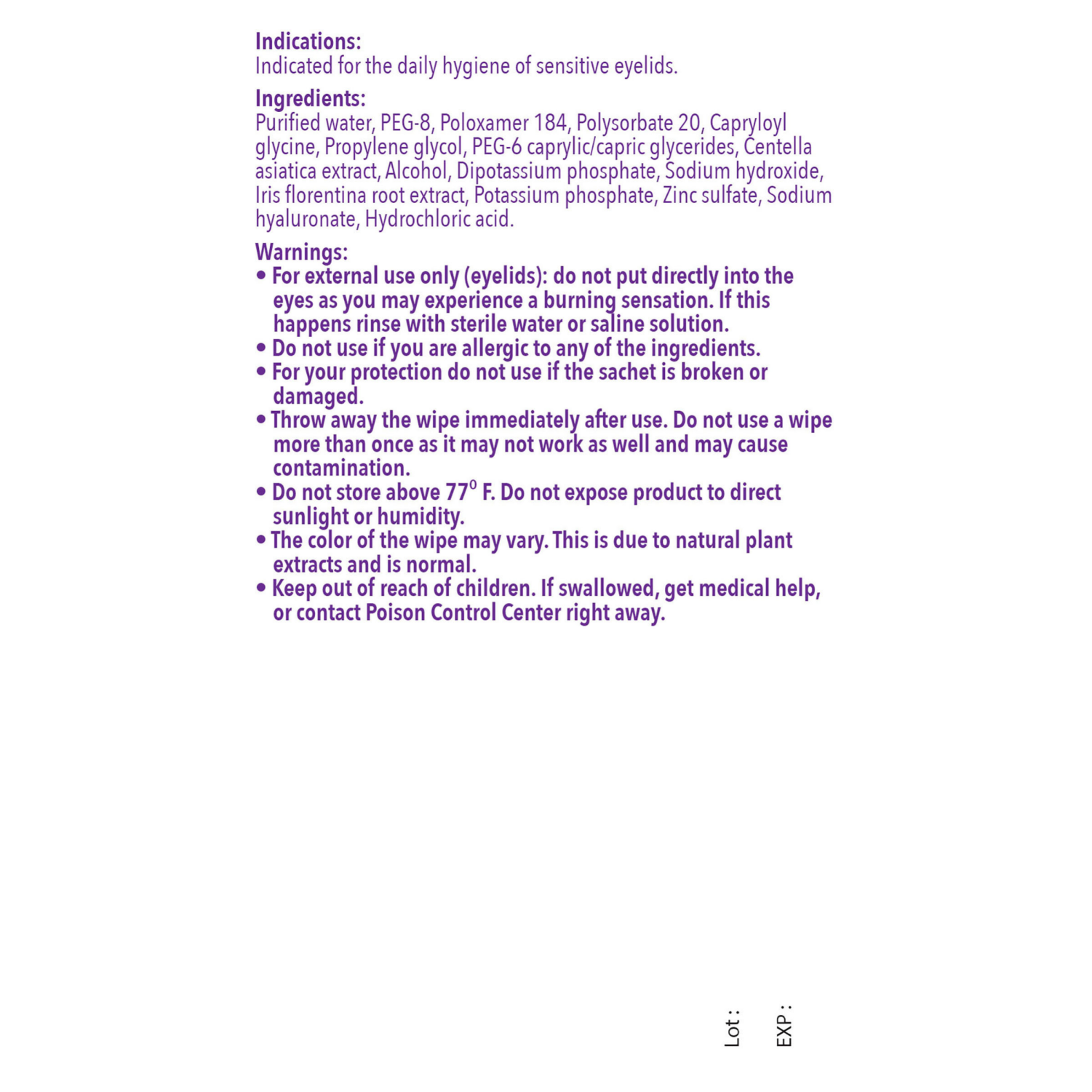 slide 2 of 6, Similasan iVIZIA Eyelid Cleansing Wipes, 20 ct