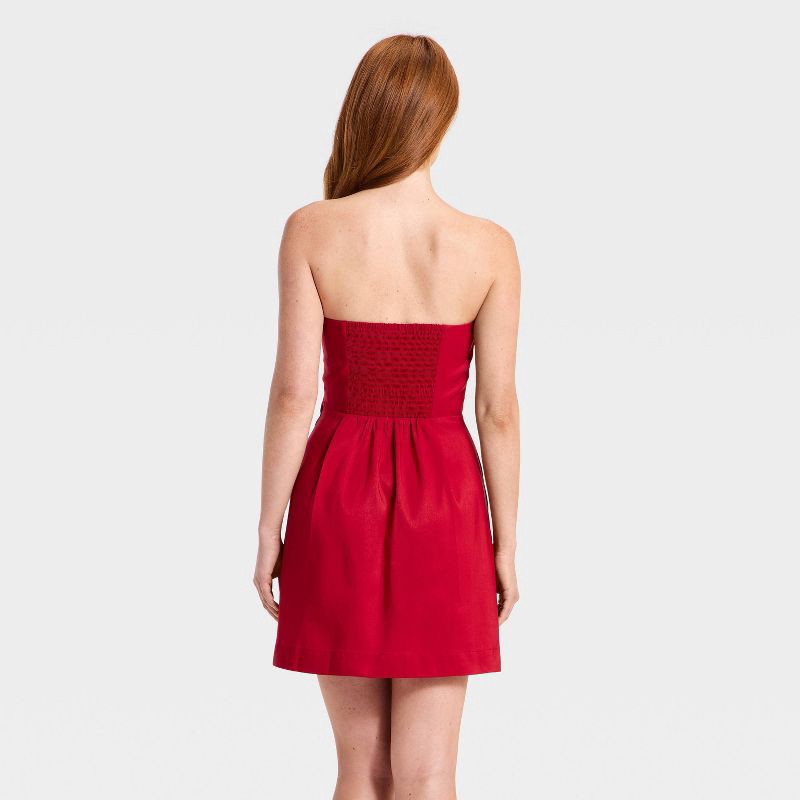 slide 2 of 3, Women's Valentine's Mini Dress - A New Day™ Red S, 1 ct