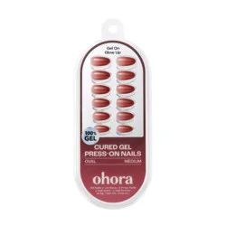 Ohora Nail Art Gel Tip - Burgundy Fade - 30ct