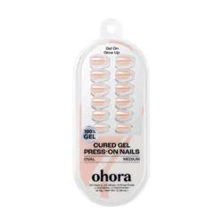 Ohora Gel Nail Art Gel Tip Press-On - French Chrome - 30pc