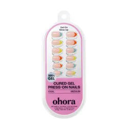 Ohora Gel Nail Art Gel Tip Press-On - Pop French - 30pc
