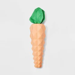 Carrot Rubber Food Shaped Dog Toy - Boots & Barkley™: Chew, Occupy, Fetch Activities, 9.8" Height, 0.66 lbs