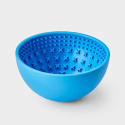 4 Cup Lick Mat Slow Feed Cat Bowl - Boots & Barkley™ Blue