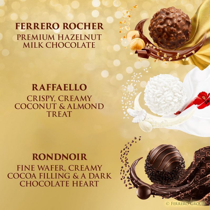 slide 4 of 10, Ferrero Collection Premium Assorted Hazelnut Milk Chocolate Dark Chocolate and Coconut Valentine's Day Heart Gift Box - 6.1oz/16ct, 6.1 oz, 16 ct