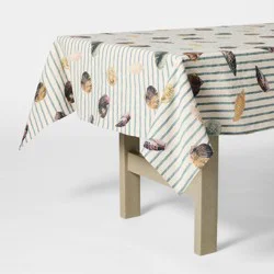Threshold designed w/Studio McGee 84"x60" Shell Striped Printed Tablecloth - Threshold™ designed with Studio McGee