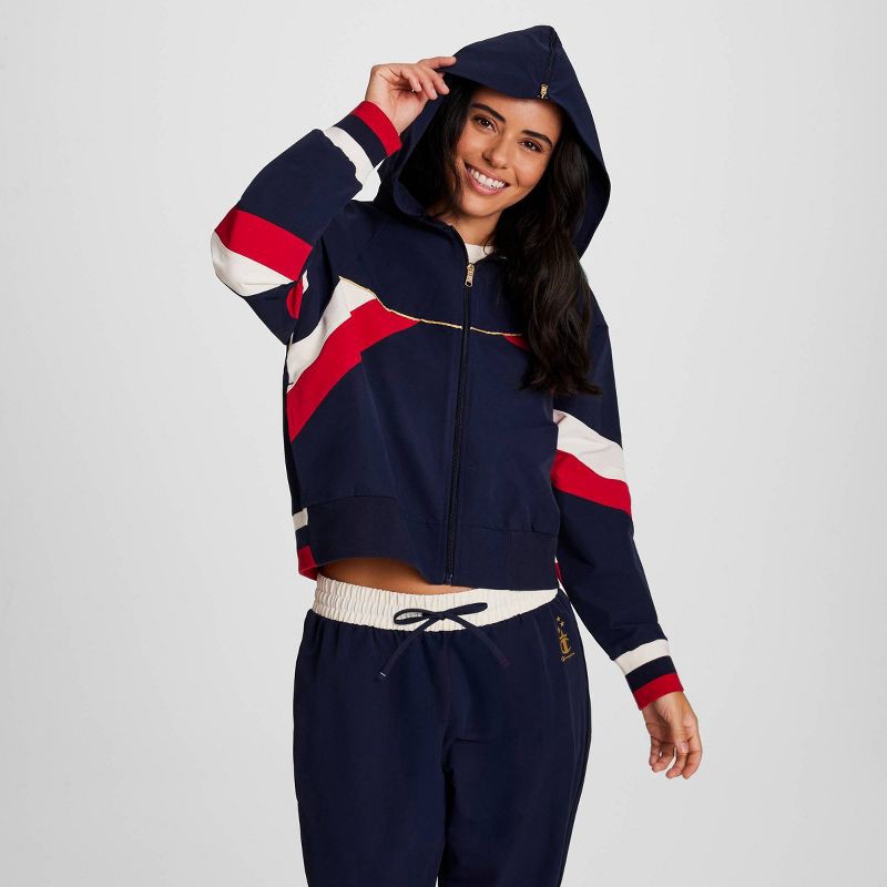 slide 6 of 10, Champion Women's Gold Medal Full Zip Hoodie -Navy Blue M, 1 ct