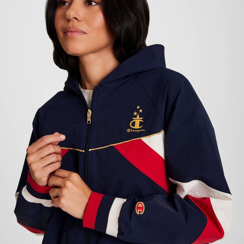 slide 4 of 10, Champion Women's Gold Medal Full Zip Hoodie -Navy Blue XL, 1 ct