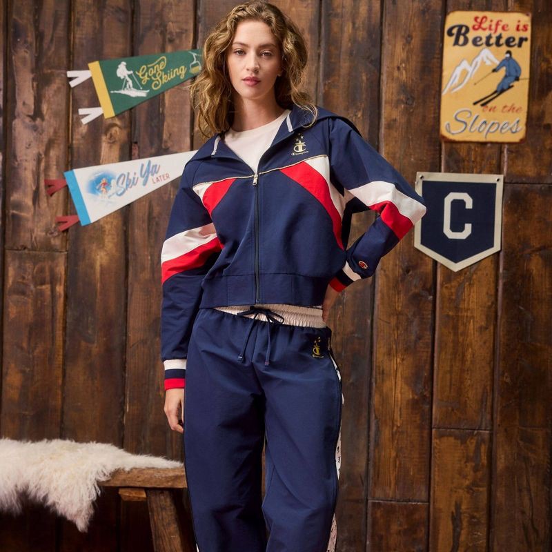 slide 7 of 7, Champion Women's Gold Medal Side Zip Joggers - Navy Blue XS, 1 ct