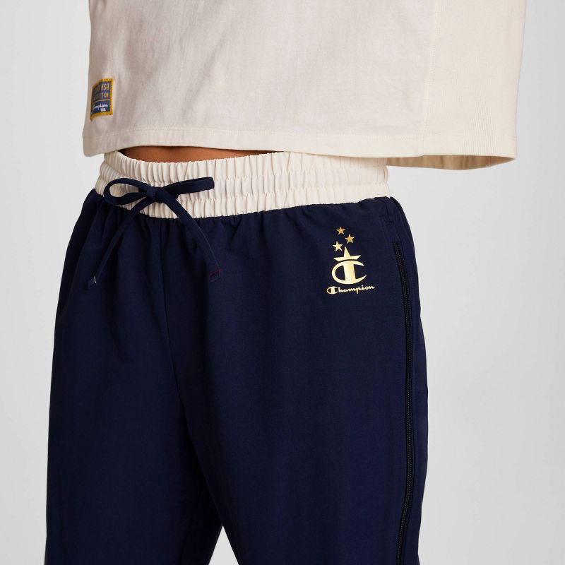 slide 4 of 7, Champion Women's Gold Medal Side Zip Joggers - Navy Blue M, 1 ct