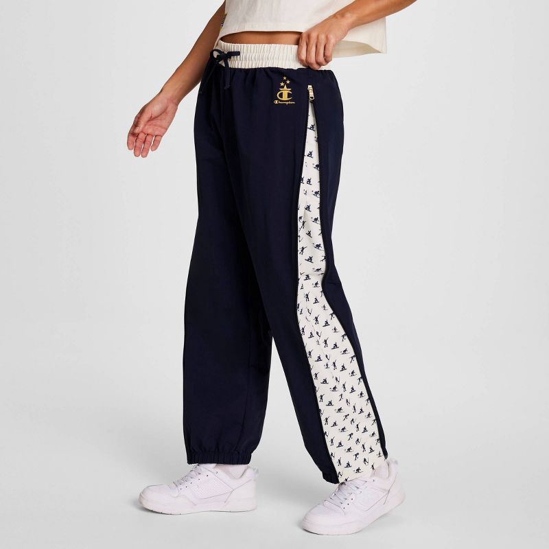 slide 6 of 7, Champion Women's Gold Medal Side Zip Joggers - Navy Blue M, 1 ct
