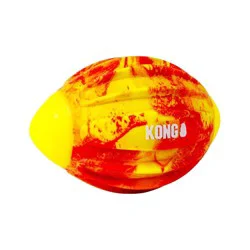 KONG Flexball Sport Football Dog Toy - Red: 0.5 Pound, Dog Activity Fetch, Occupy