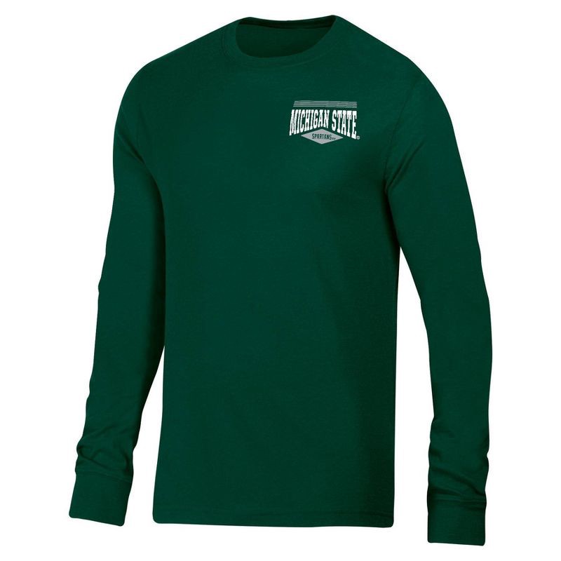 slide 1 of 3, NCAA Michigan State Spartans Men's Two-Sided Long Sleeve T-Shirt - XL, 1 ct