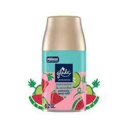 Glade Automatic Spray Air Freshener Refills - Watermelon & Cucumber - 6.2oz: Paraben-Free, Disposable, Aerosol, Battery-Powered