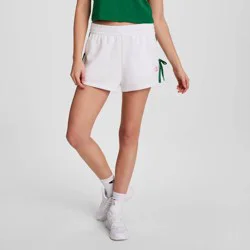 Champion Women's In the Stands Side-Tie Shorts - White XS
