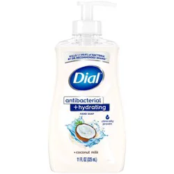 Dial Antibacterial and Hydrating Hand Soap Pump - Coconut Milk - 11oz
