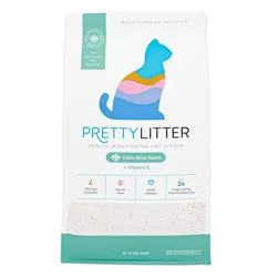 PrettyLitter Aloe Scented Non-Clumping Low Dust Lightweight Odor Control Cat Litter - 8lbs