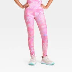 Girls' Everyday Soft Leggings - All In Motion™ Pink M