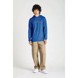 MLB Texas Rangers Men's Champion Hooded Performance Long Sleeve T-Shirt - L