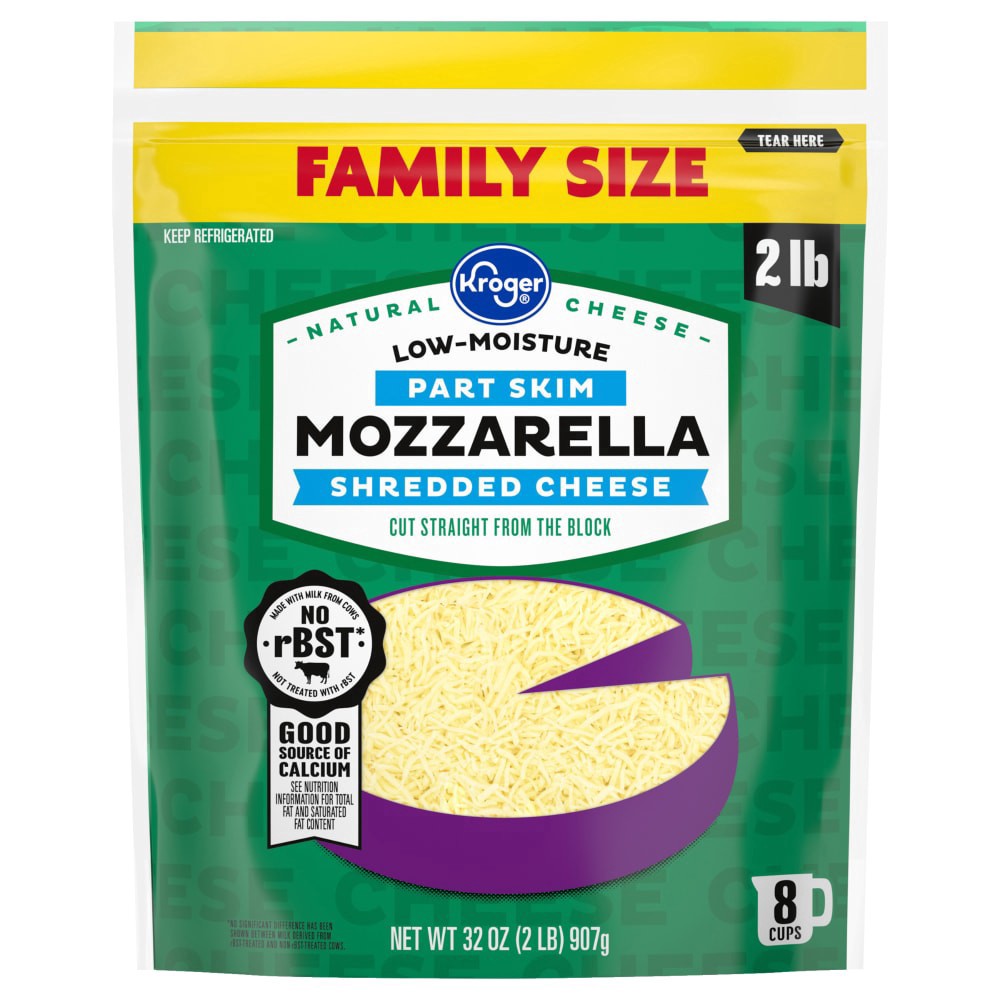 slide 4 of 4, Kroger® Mozzarella Shredded Cheese Family Size, 32 oz