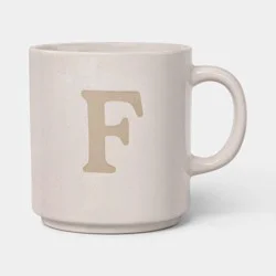16 fl oz Monogram F Mug
