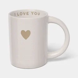16 fl oz I Love You (Clay Heart) Mug