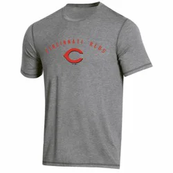 MLB Cincinnati Reds Men's Gray Athletic Performance T-Shirt - M